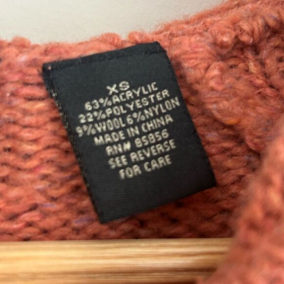 Guide Series Gander Mtn Womens Zip Up Sweater Hood Muted Orange - Picture 8 of 8